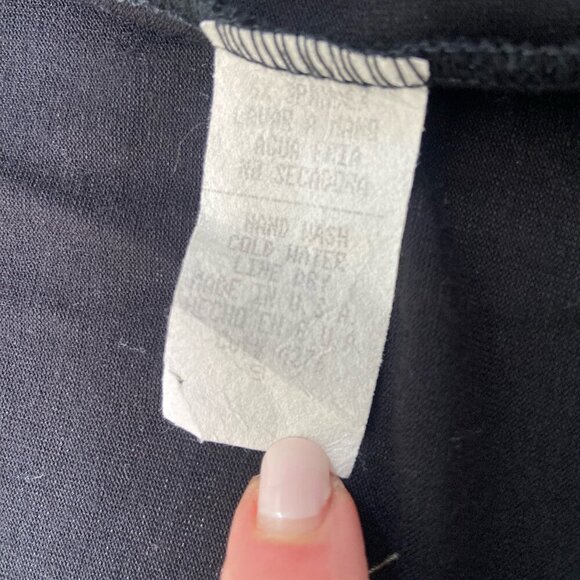 Young at Heart Lightweight Open Waterfall Front Cardigan Black Size Small - Picture 7 of 7